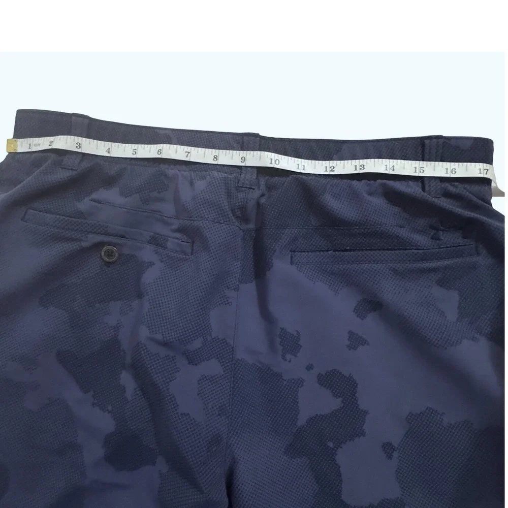Under Armour Shorts Men's 36 UA Storm Heat Gear Blue Camo Nylon Performance Golf